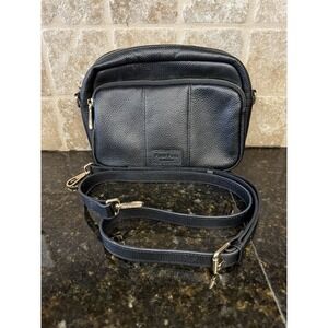 Pom‎ Pom London Original Plus Mayfair BLACK Leather & skinny strap